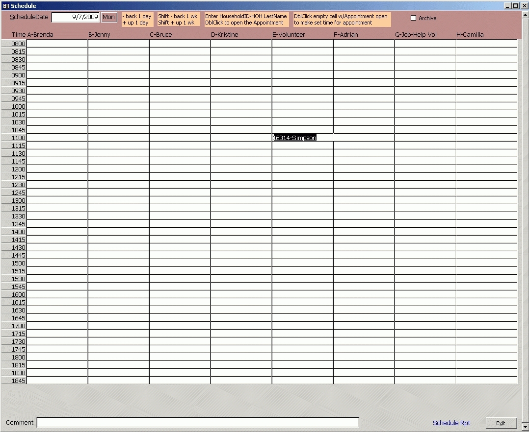 blank weekly calendar 15 minute increments | example