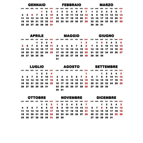 calendar data grids 2021