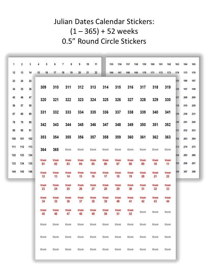 calendar numbered days 365 | printable calendar template 2021