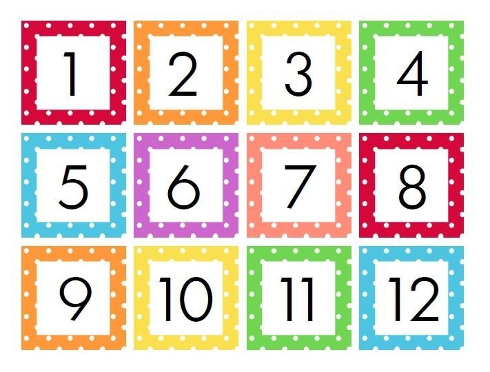 Calendar Numbers 1 31 Printable : Free Calendar Template