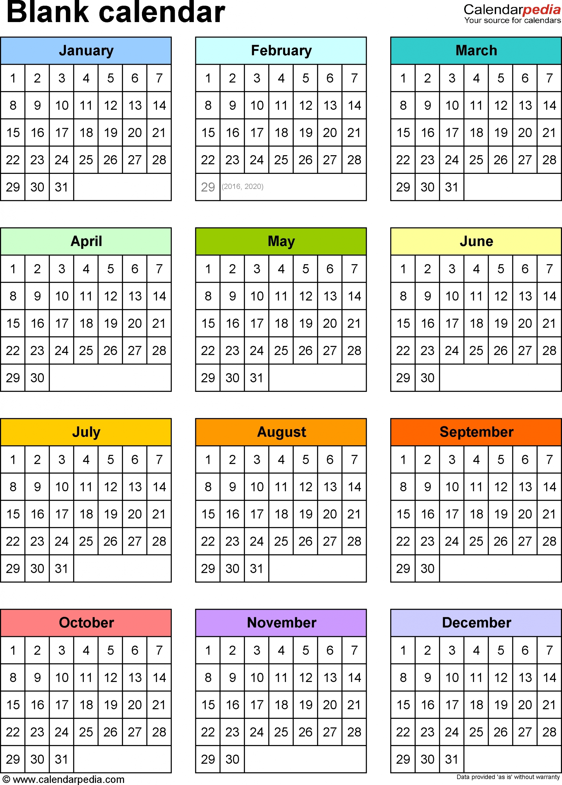 calendar template year at a glance calendar inspiration