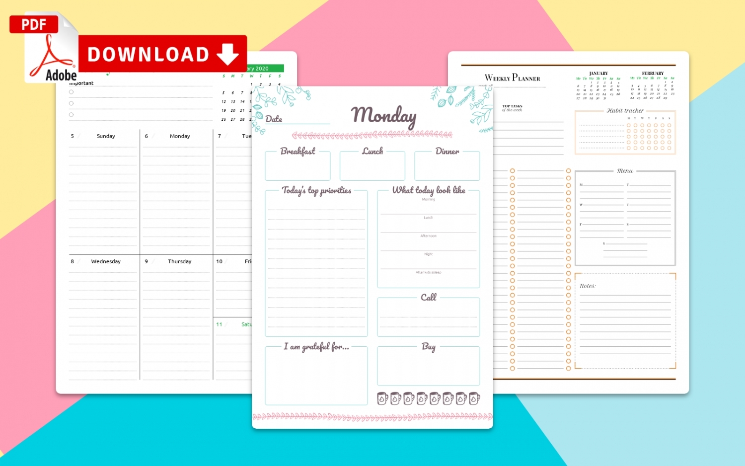 Calendar Week To View Printable | Ten Free Printable