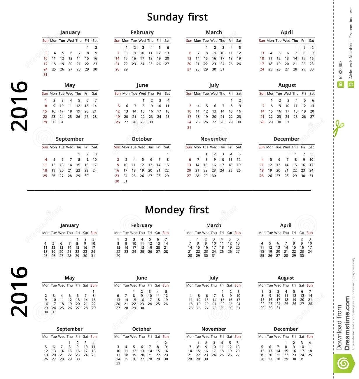 calendar week usa vs europe | ten free printable calendar