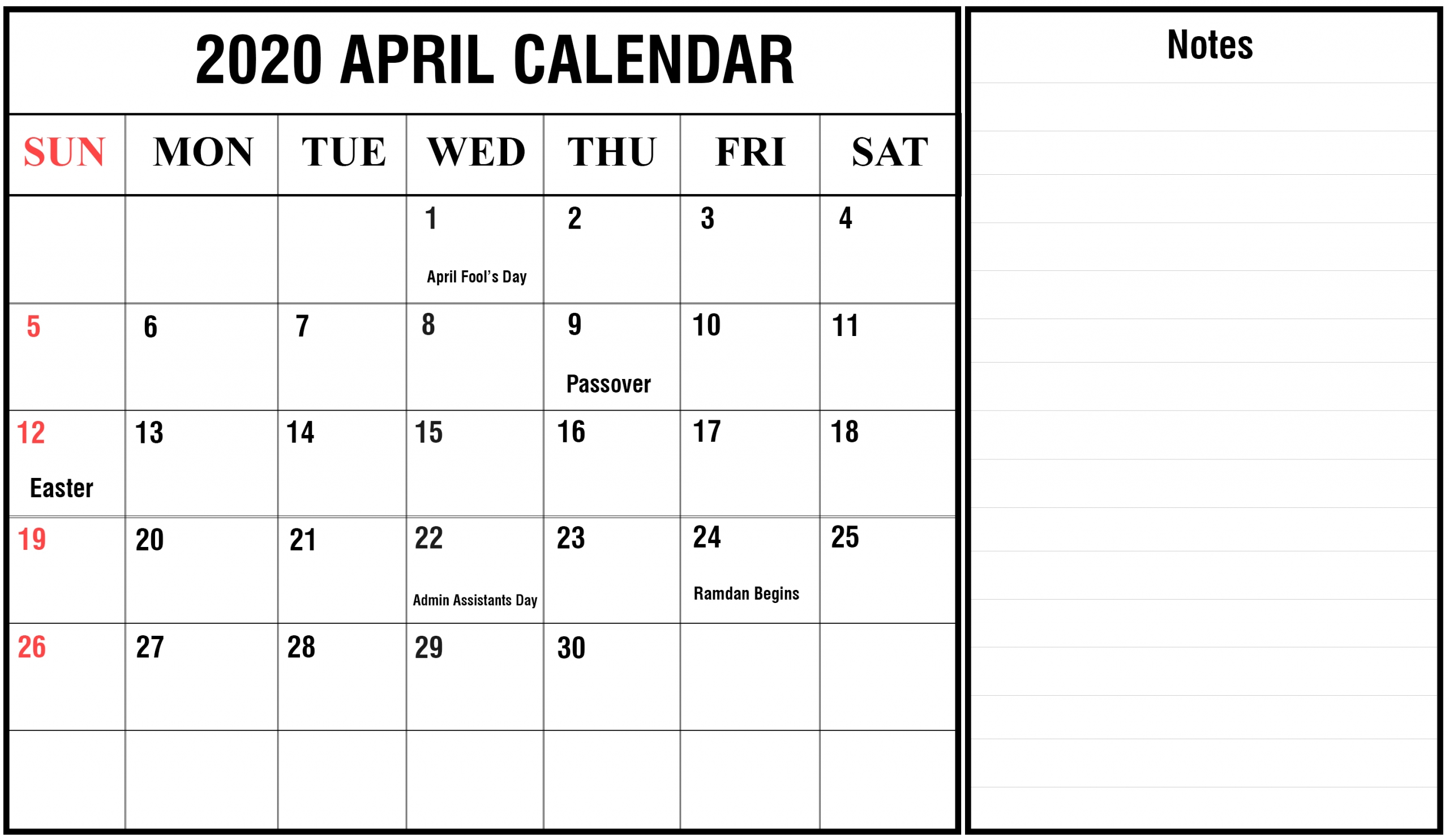 Editable calendar to insert into word