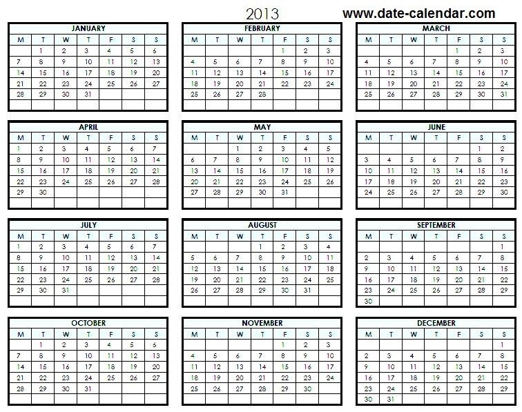 Calender 2013: Calender 2013 Latest 2013 Calender