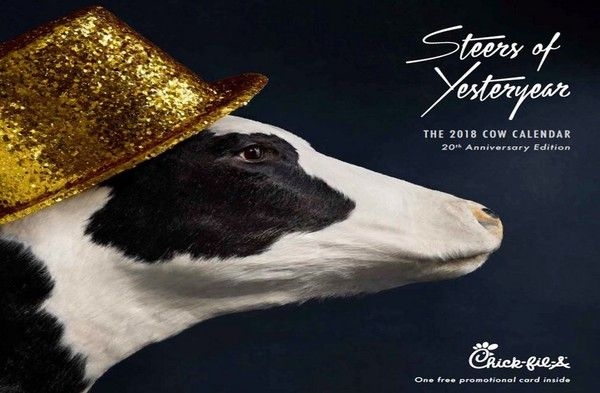 Chick Fil A Kills The Cow Calendar And People Aren't Happy