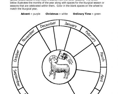 Catholic Liturgical Year Coloring Page Example Calendar Printable