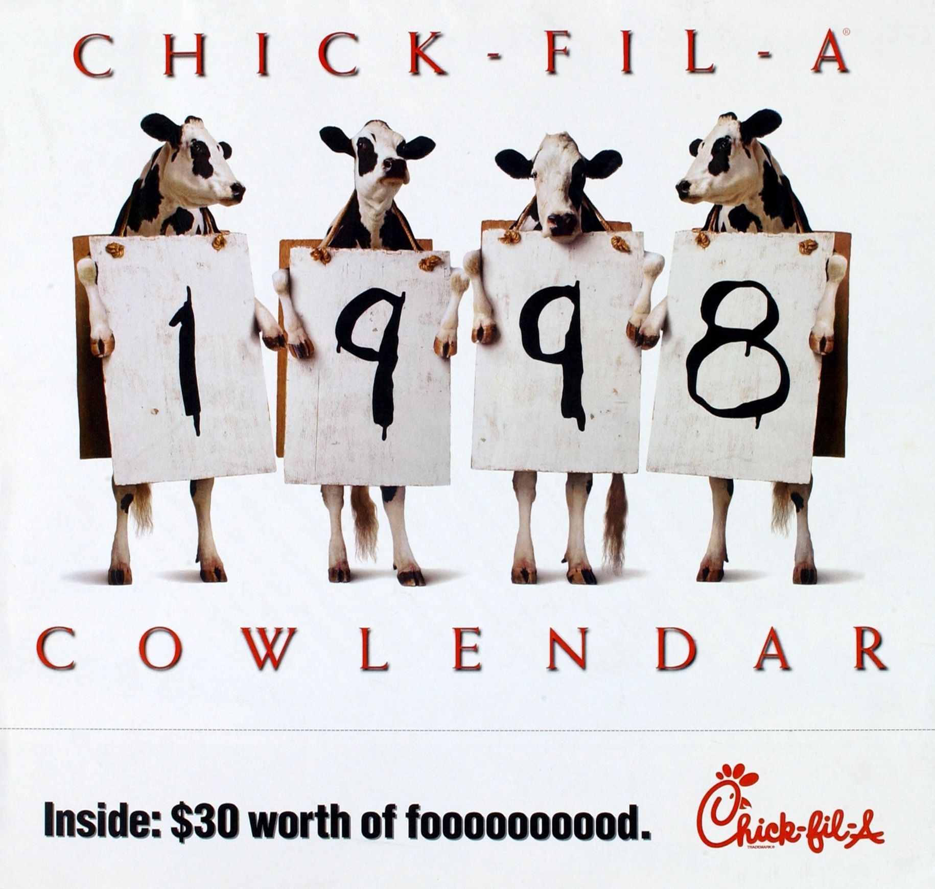 cow calendar chick fil a calendar inspiration design