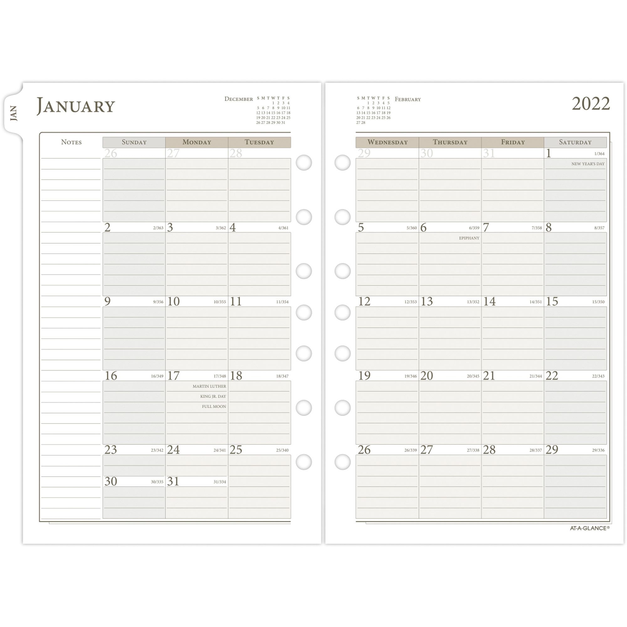 Day Runner Pro 2ppd Wide Area Planning Pages | Walker's