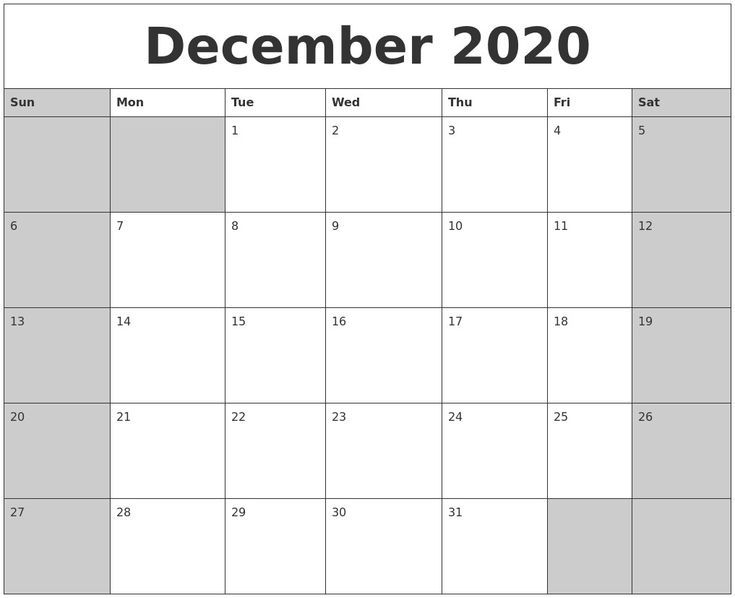 Dec 2020 Calendar Printable Pleasant To Help Our Weblog