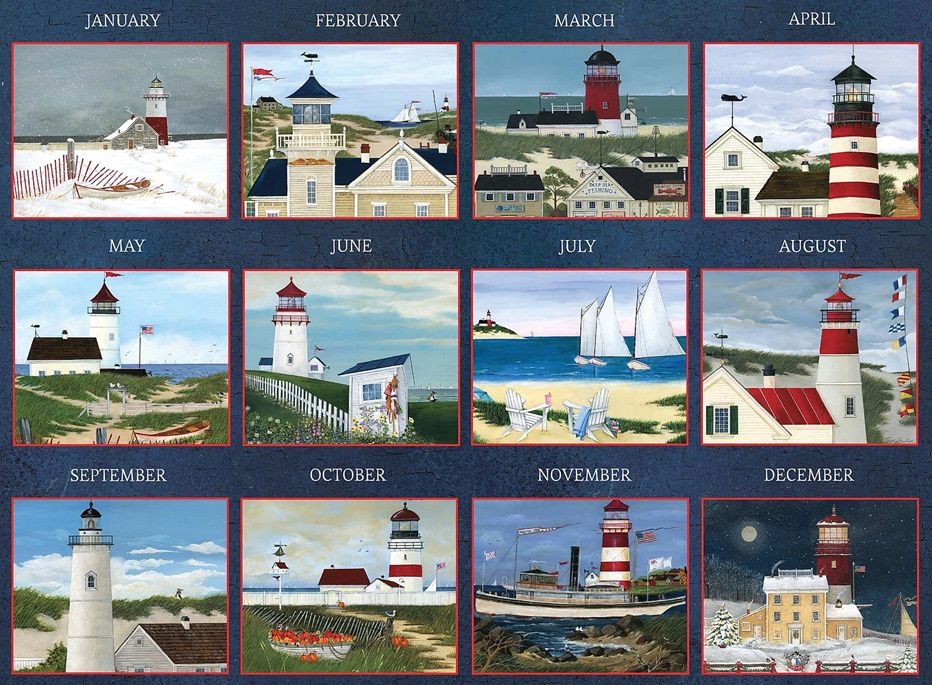 delafield lighthouse 2021 wall calendar | lang store