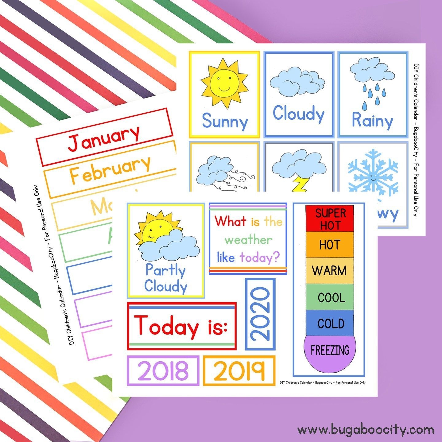 diy children&#039;s calendarcrafting cheerfully | preschool
