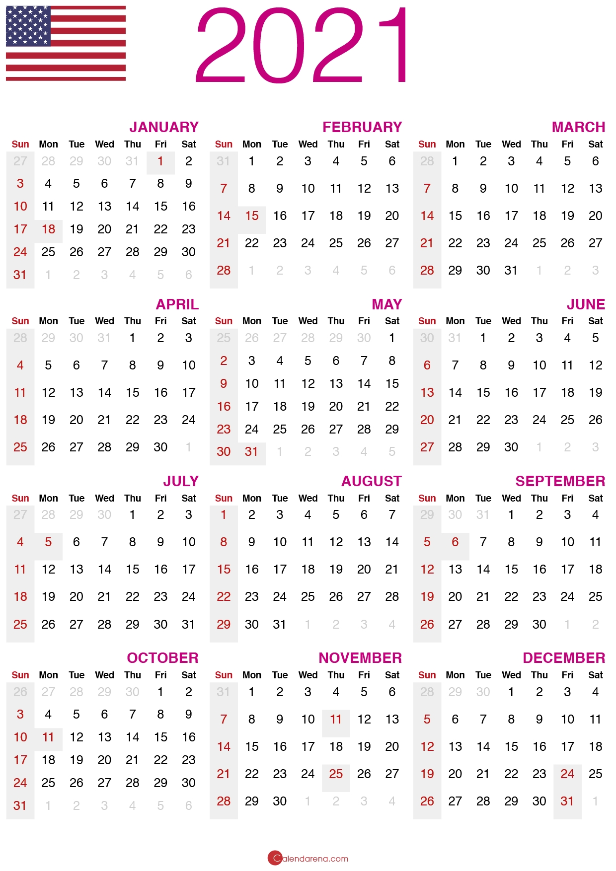 download free printable calendar 2021