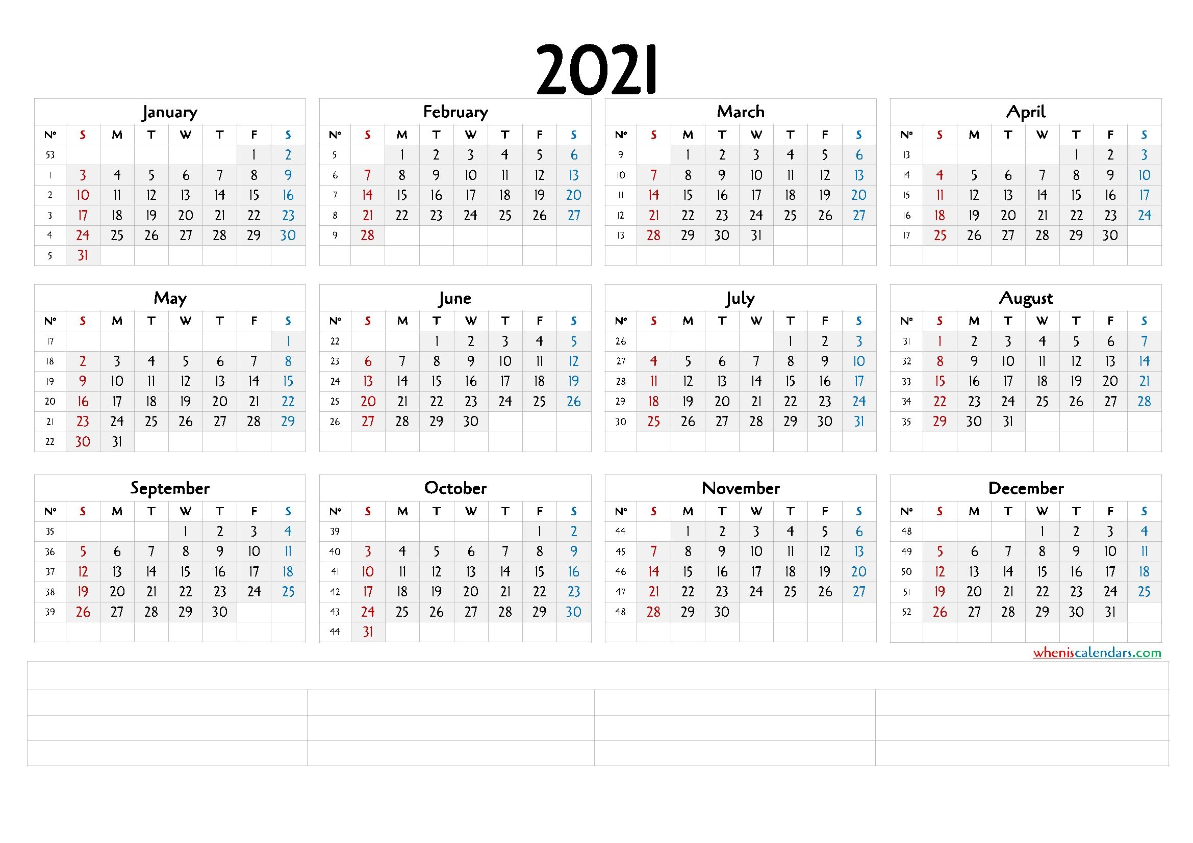 downloadable 2021 monthly calendar (6 templates) free