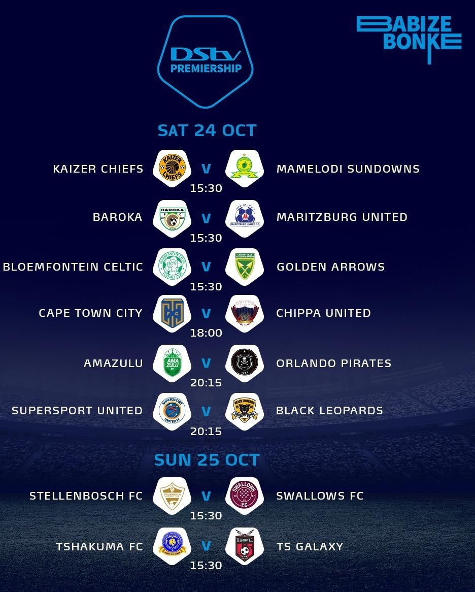 dstv premiership fixtures today psl fixtures and results