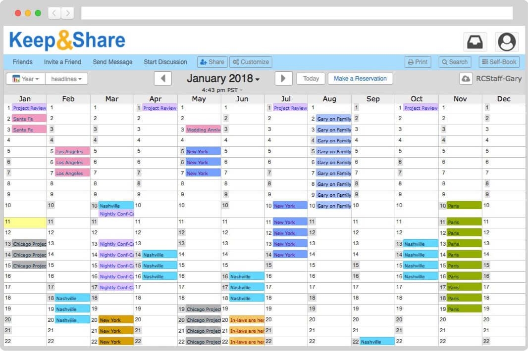 Easy To Use Free Online Calendar Keepandshare