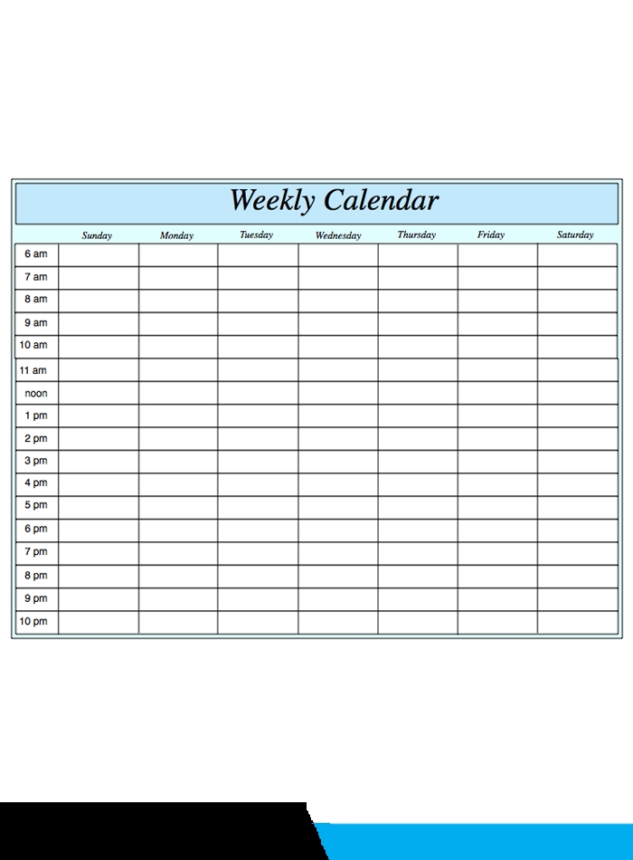 ️free Printable Weekly Calendar 2019 2020 Template [pdf