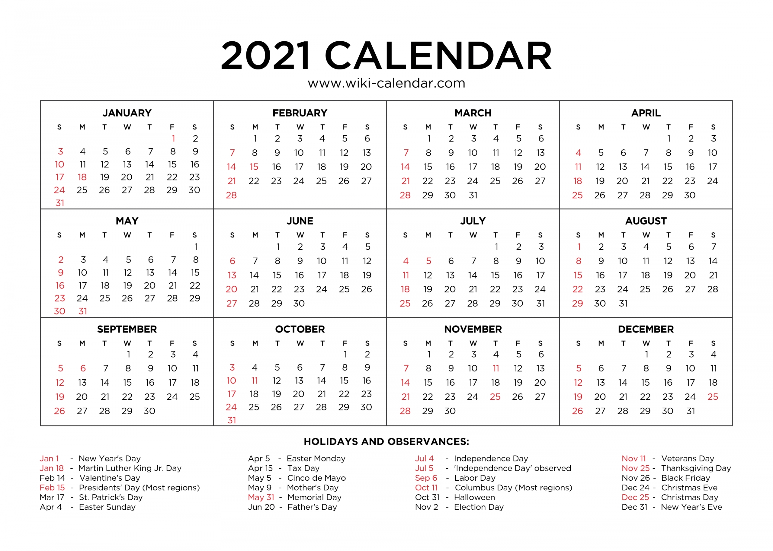 effective free downloadable 2021 calendar | get your