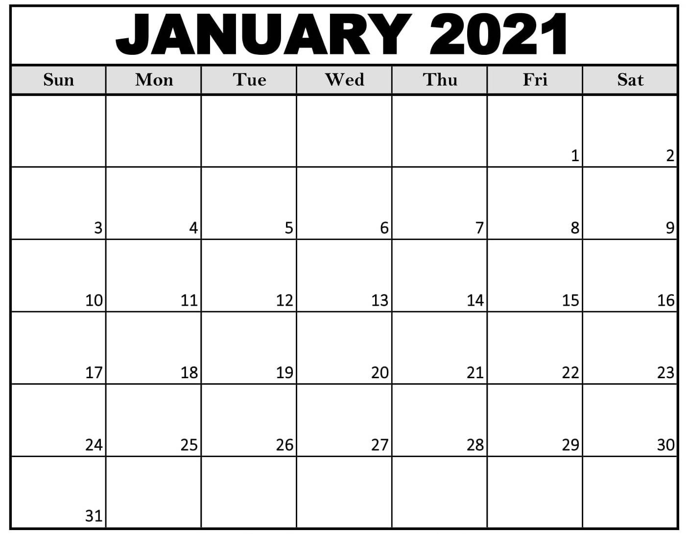 February 2021 Free Printable 2021 Calendar With Holidays