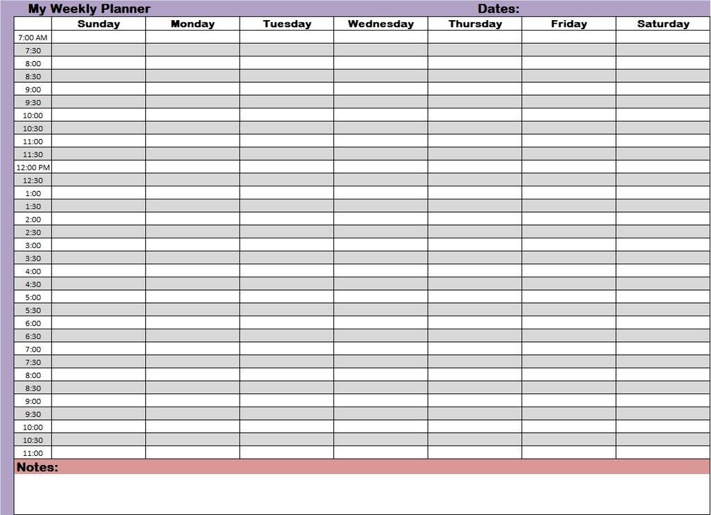 File:weekly Planners Printable Planners Wikimedia