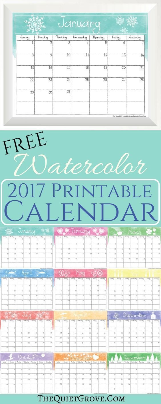 Free 2017 Printable Calendars Which You Can Print Out A