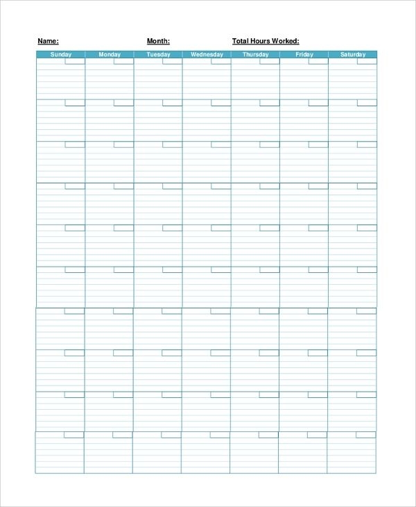 Free 7 Printable Calendar Templates In Pdf | Ms Word