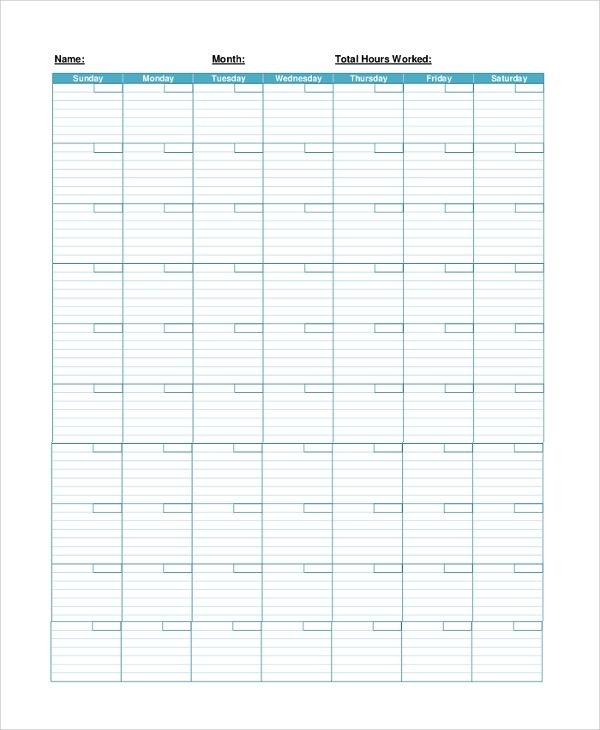 free 7 printable calendar templates in pdf | ms word