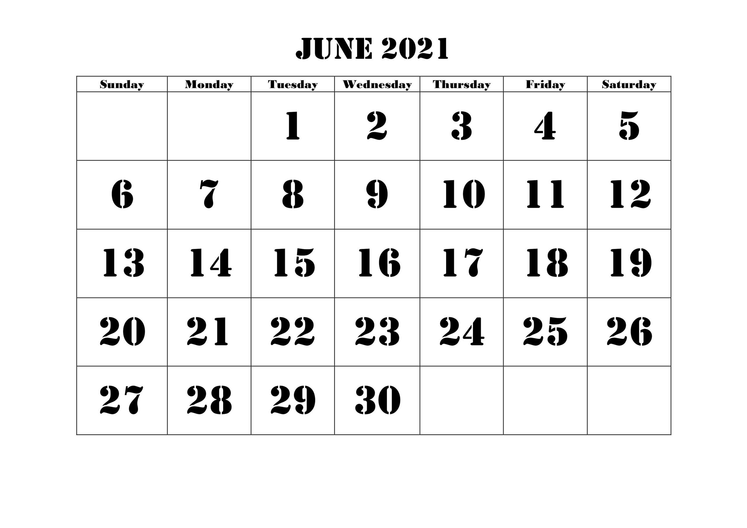 free blank june 2021 printable calendar template [pdf