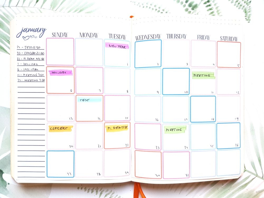 free bullet journal printables [2021 update] anjahome