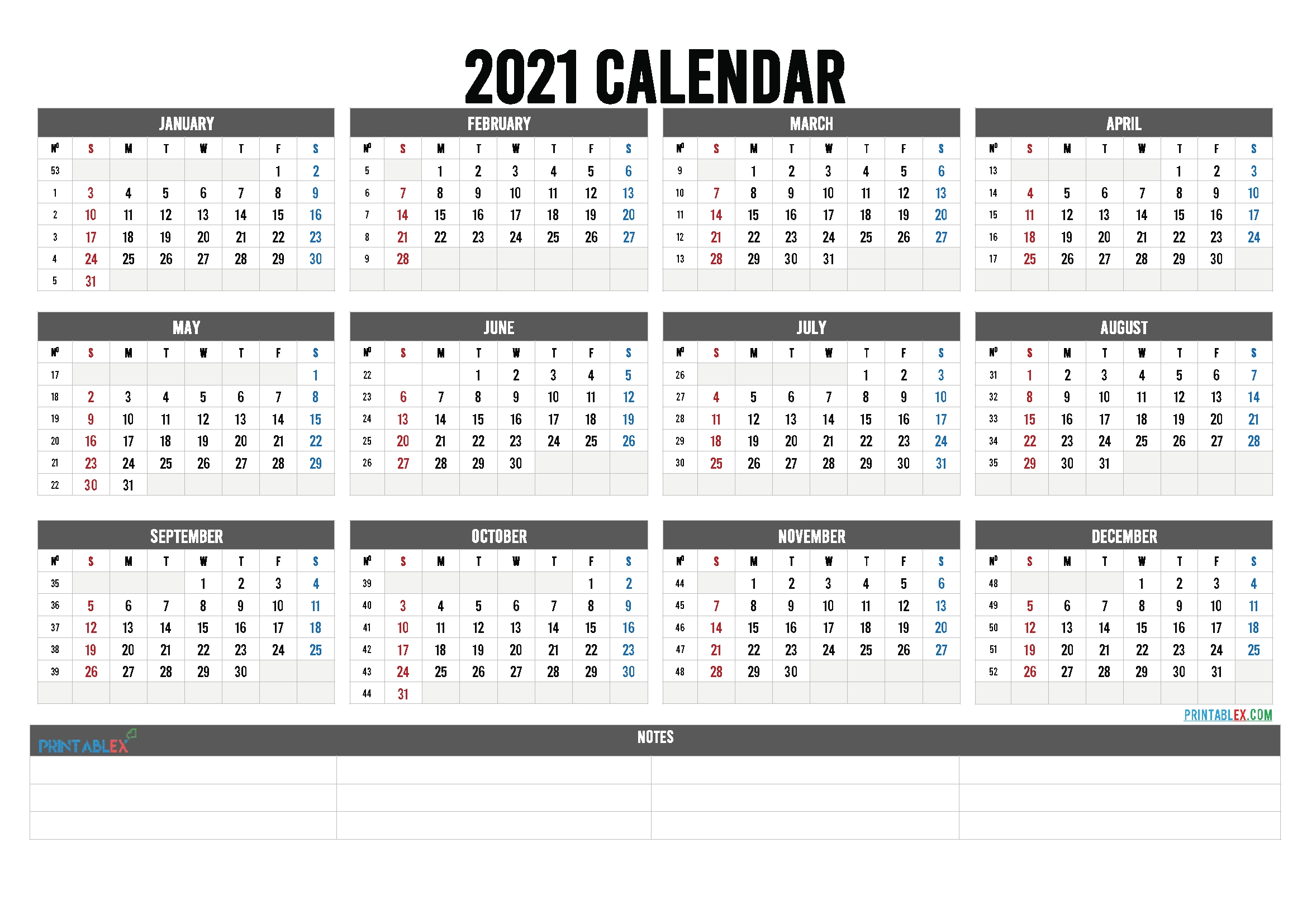 Free Editable Weekly 2021 Calendar / Free Fully Editable