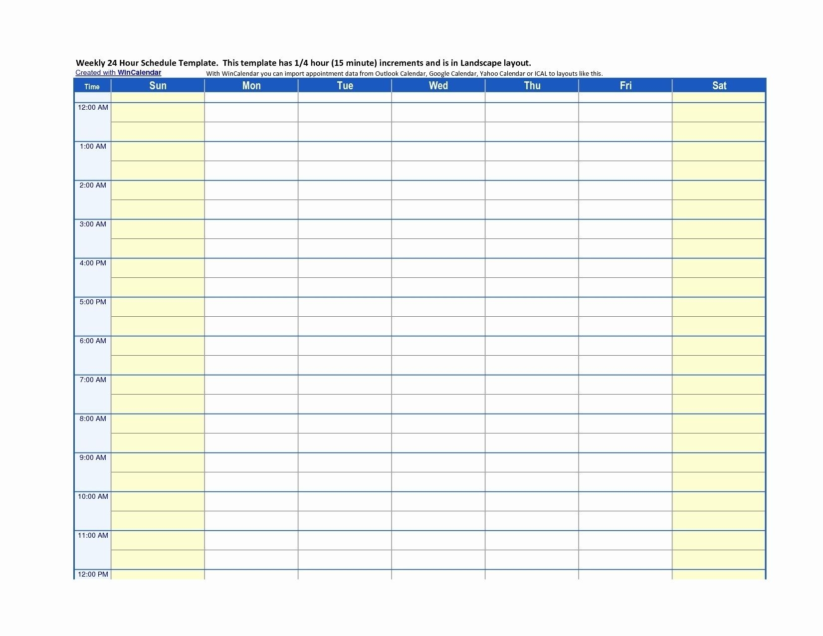 free printable 7 day 15 minute appointment calendar sheets