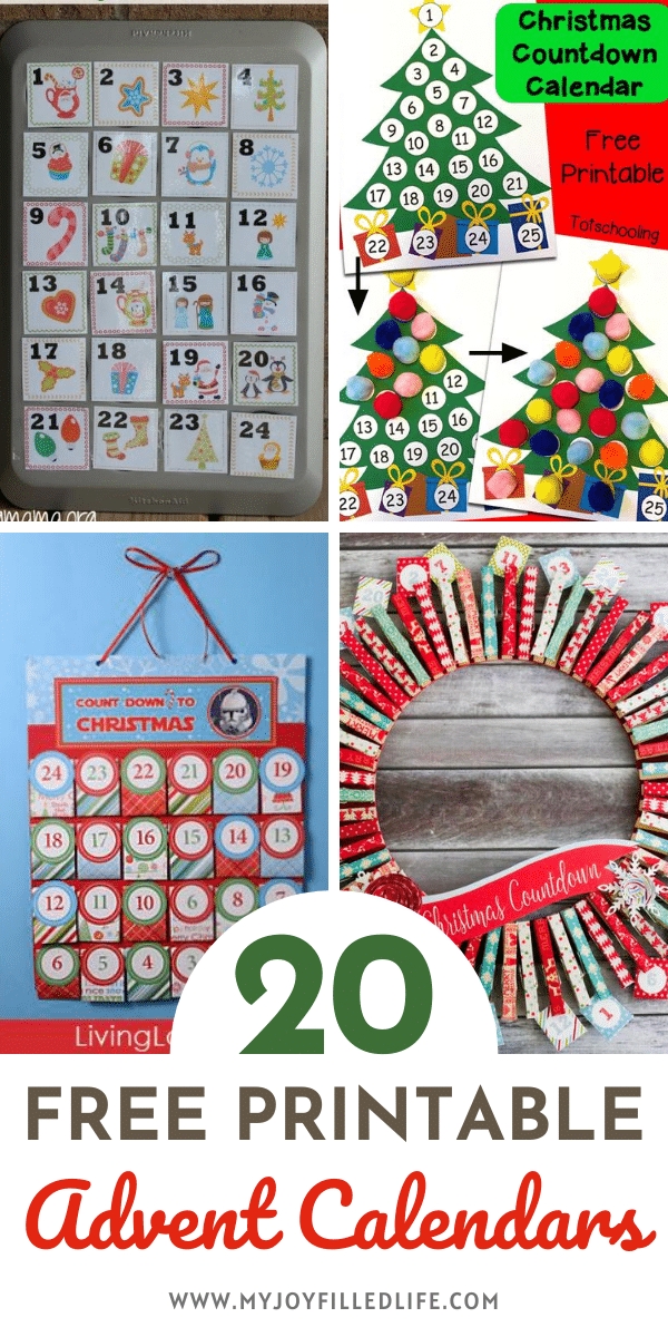 free printable advent calendars in 2020 | printable advent