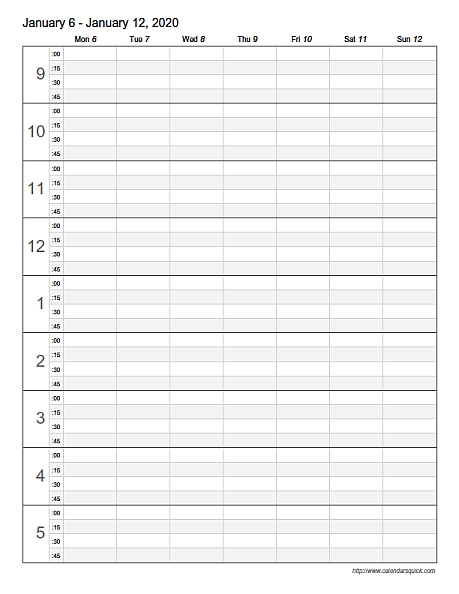 Free Printable Appointment Calendar Templates (with Images