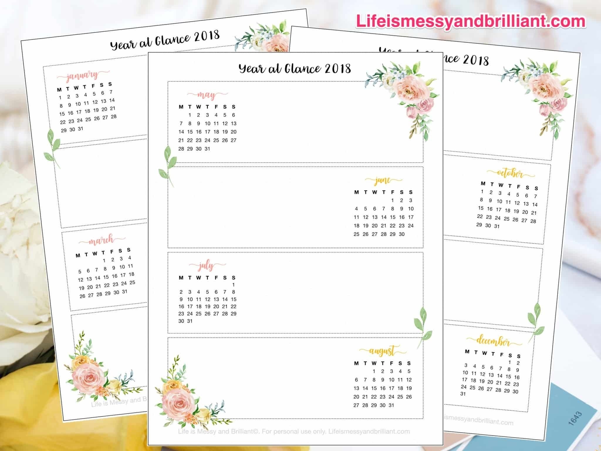 free printable calendar bullet journal | ten free