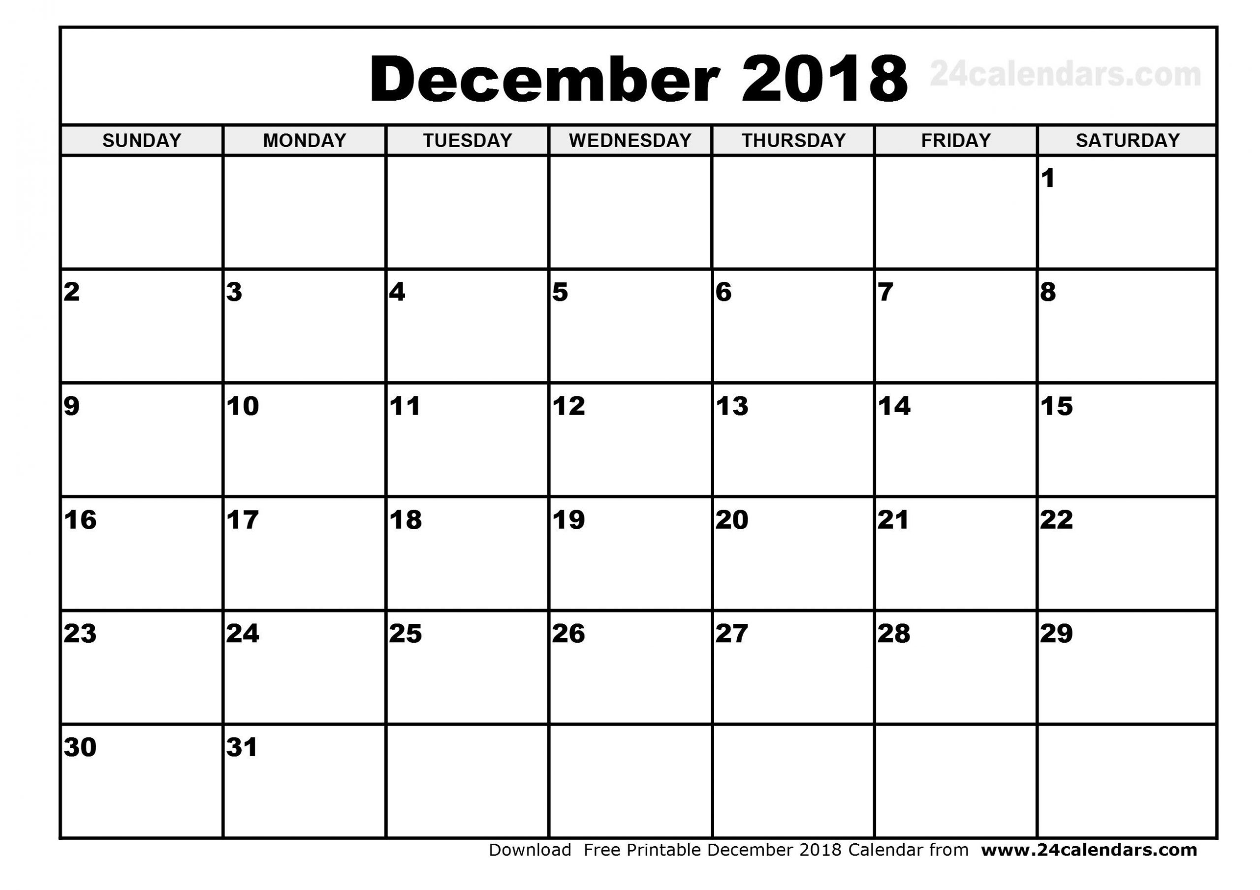 Free Printable Calendar Large Boxes | Calendar Printables