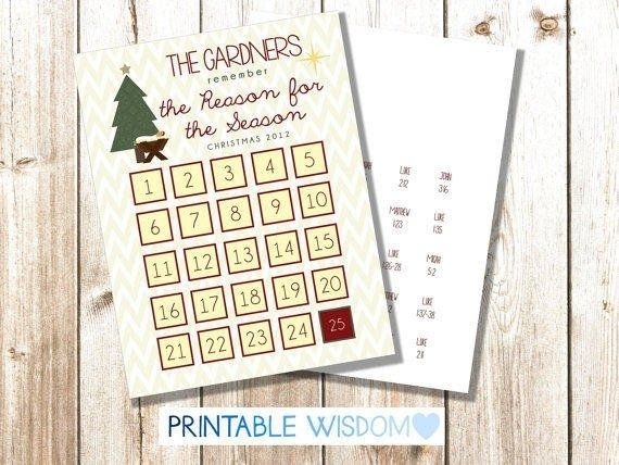 free printable christian advent calendar | ten free