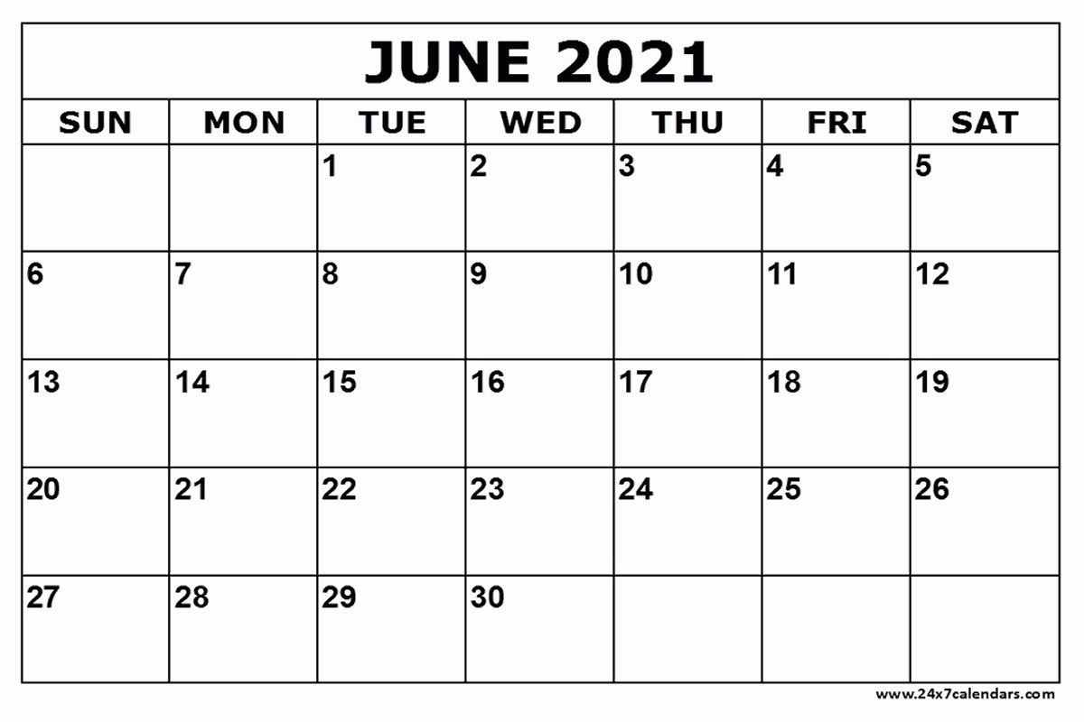 free printable june 2021 calendar : 24x7calendars