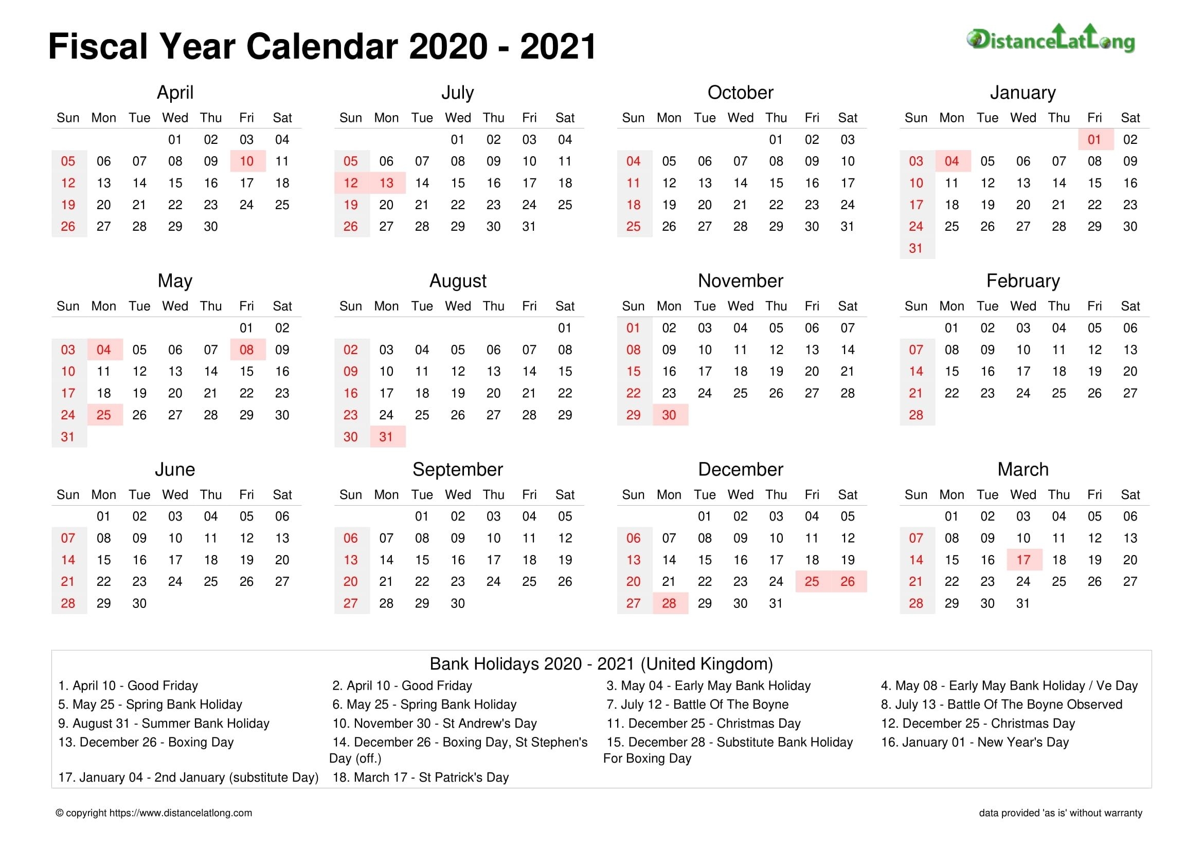 How Many Days In 2021 Financial Calendar 2021 2021