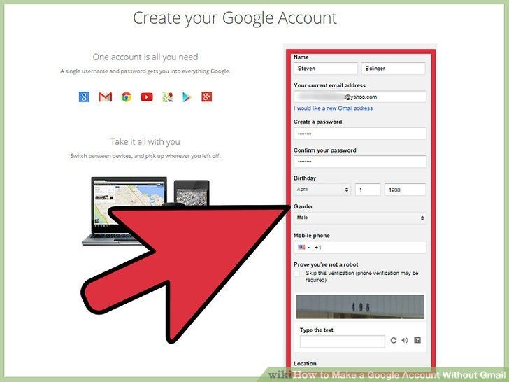 how to make a google account without gmail: 8 steps