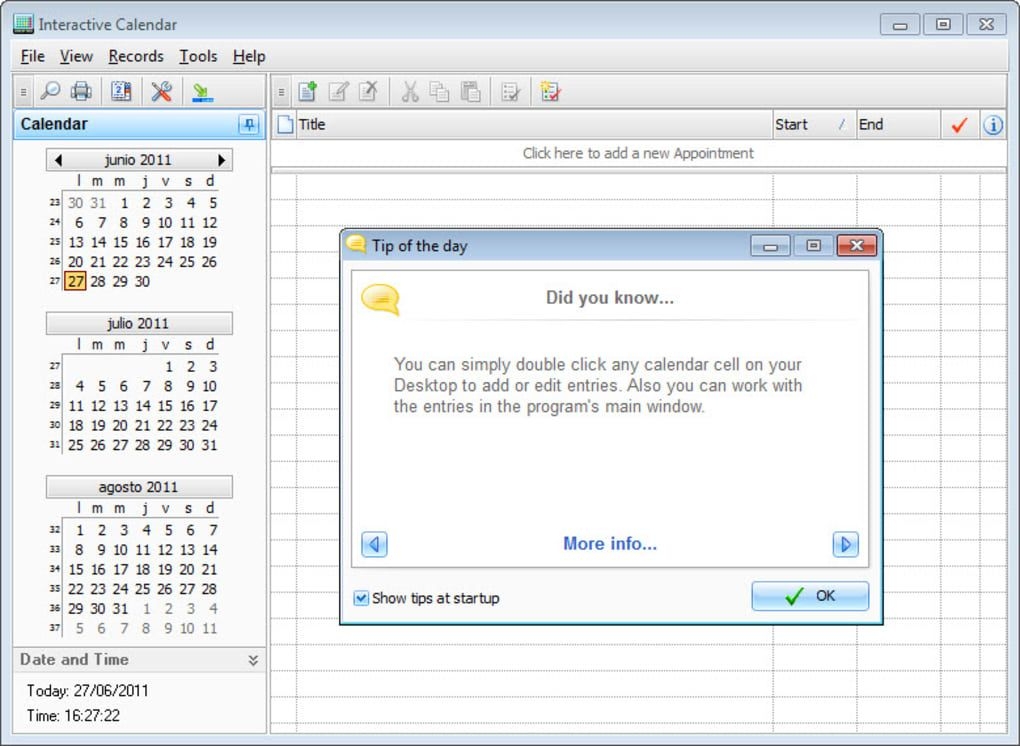 Free Calendar Software Windows 7 Example Calendar Printable