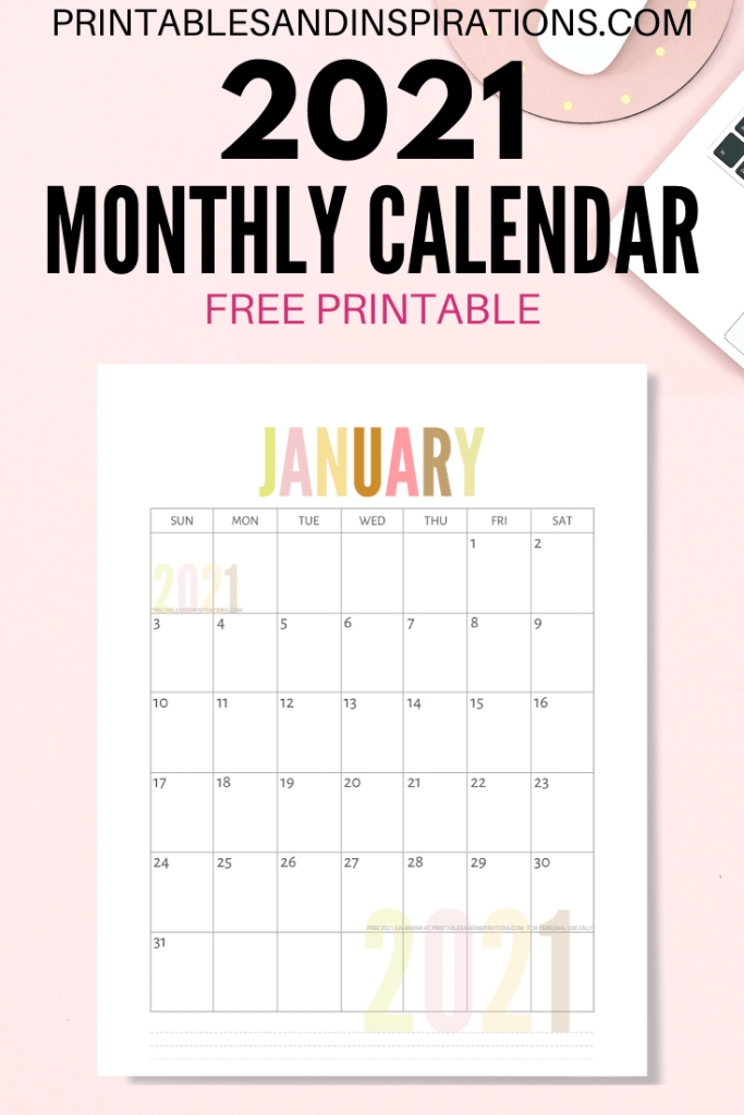 List Of Free Printable 2021 Calendar Pdf Printables And