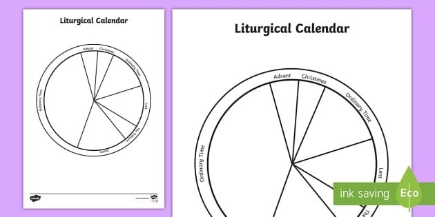 liturgical colours and calendar activity (teacher made)