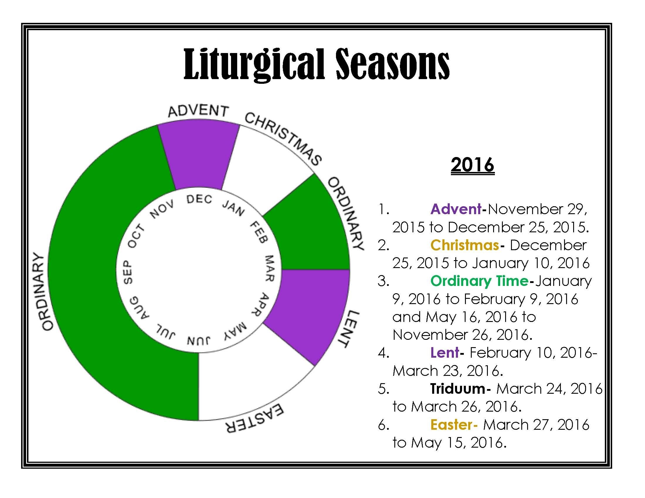 liturgical events | our lady of the poor parish