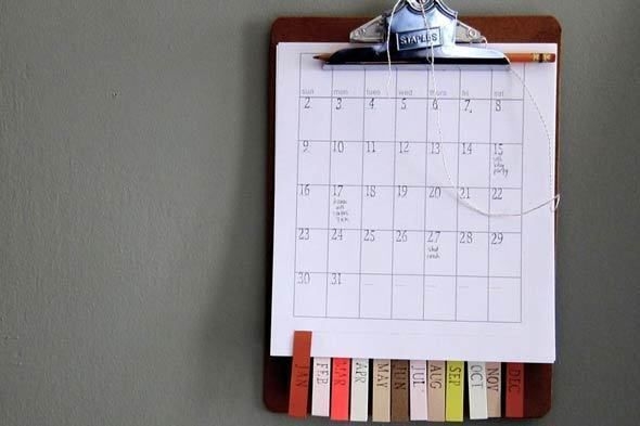 make a simple, diy calendar you&#039;ll actually want to use