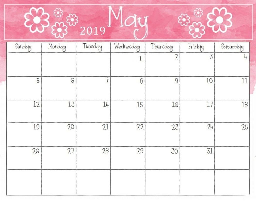 may 2019 weekly calendar printable blank templates