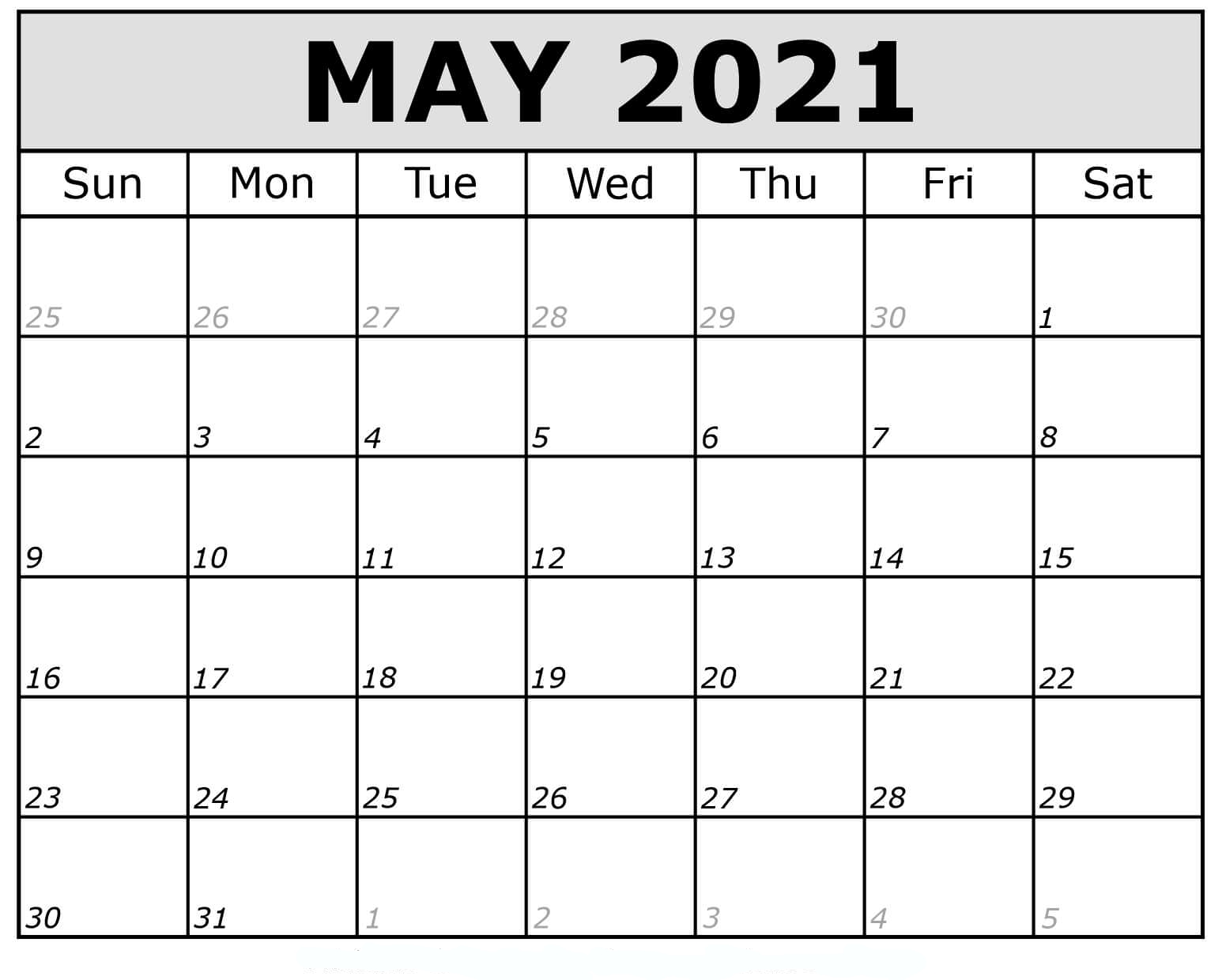 may 2021 calendar printable pdf mycalendarlabs