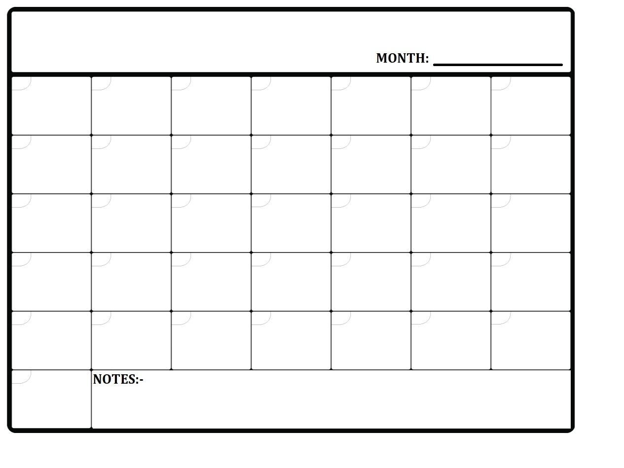 monthly planner you can write in | calendar template 2020