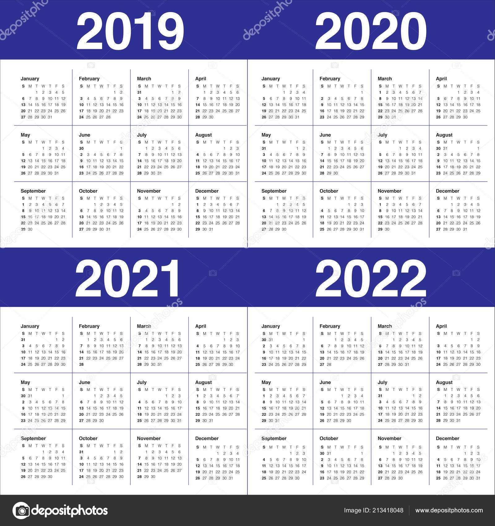 Pick 2 Year Calendar 2020 2021 | Calendar Printables Free