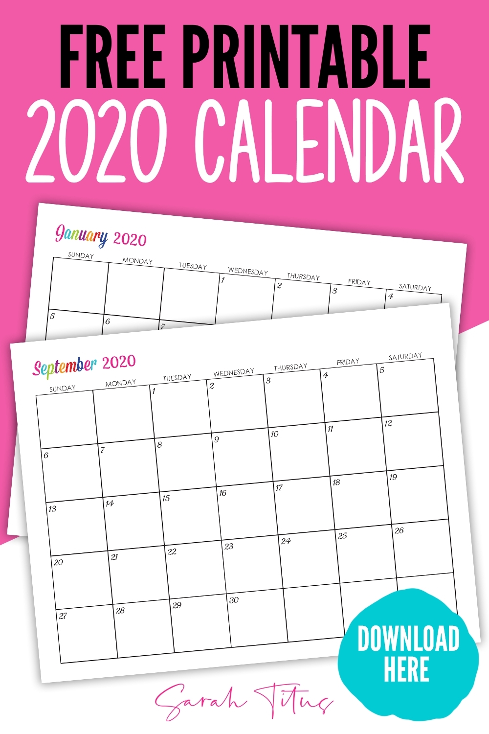 Print Calendar Custom Dates | Month Calendar Printable