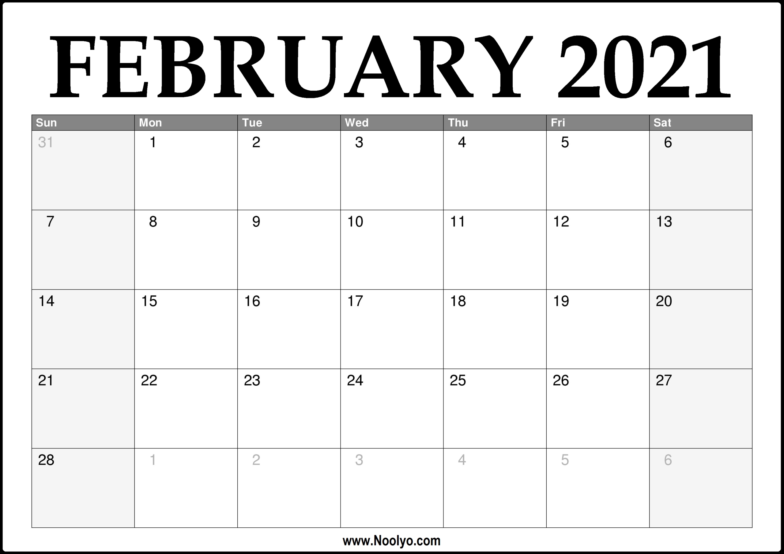 print free 2021 monthly calendar without downloading